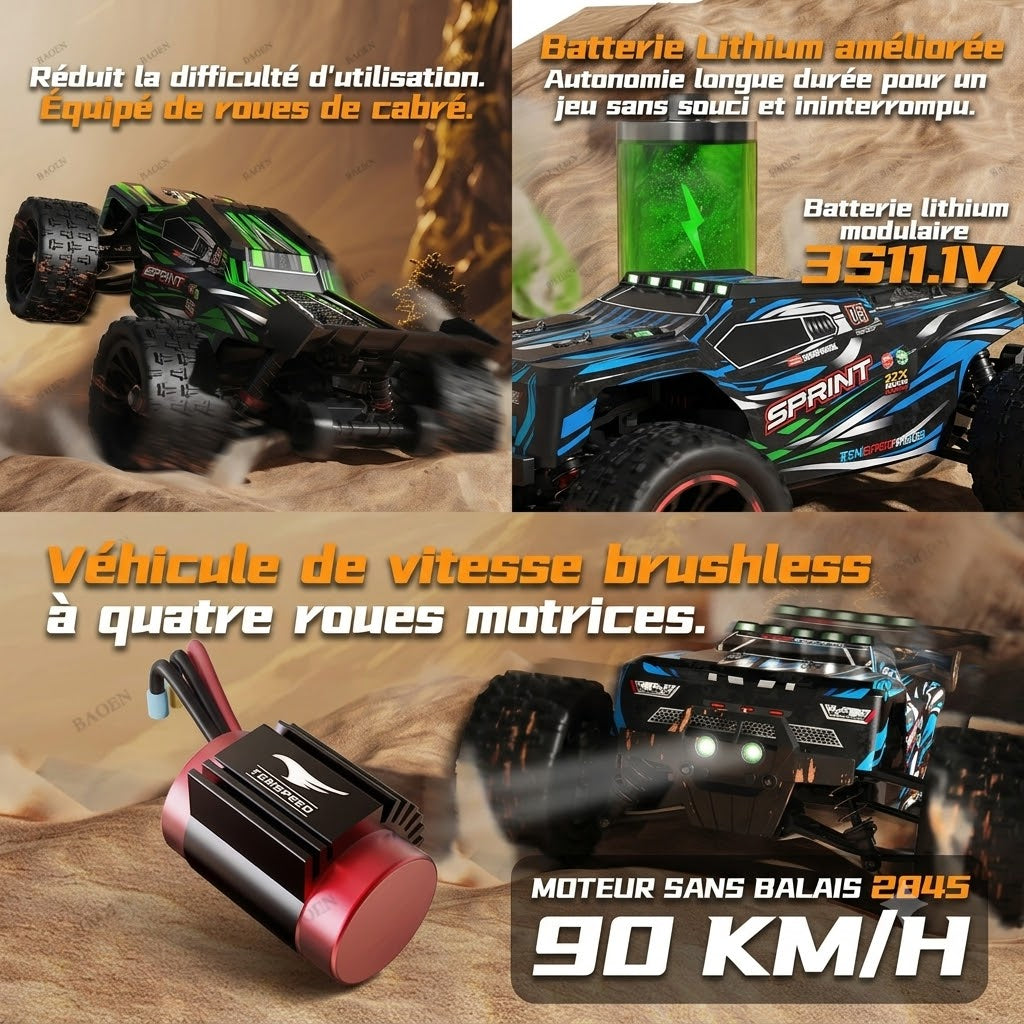Voiture télécommandée 90 km h