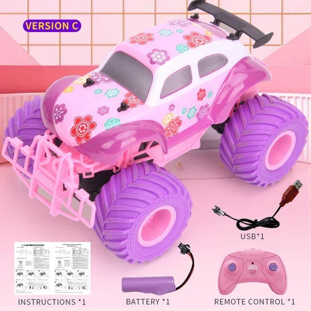Voiture télécommandée rose 3 ans