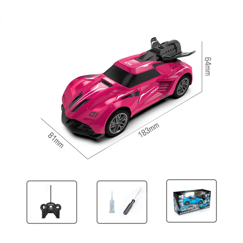 Voiture télécommandée rose batterie rechargeable