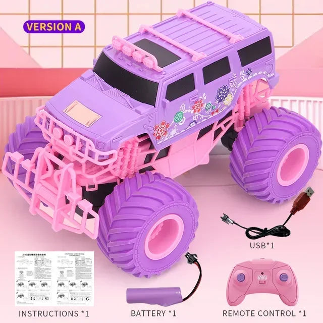 Voiture télécommandée rose 3 ans