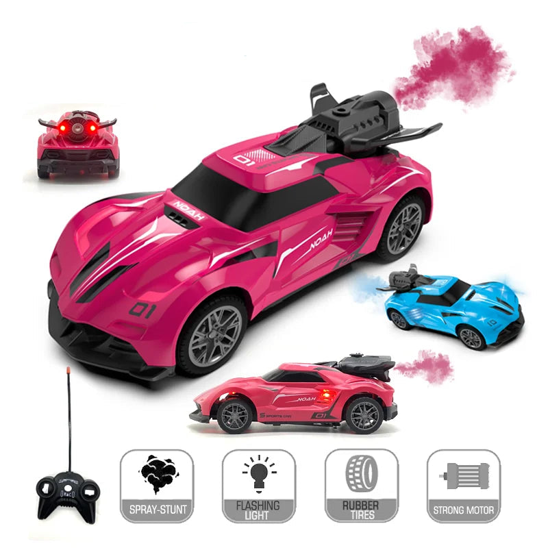 Voiture télécommandée rose batterie rechargeable
