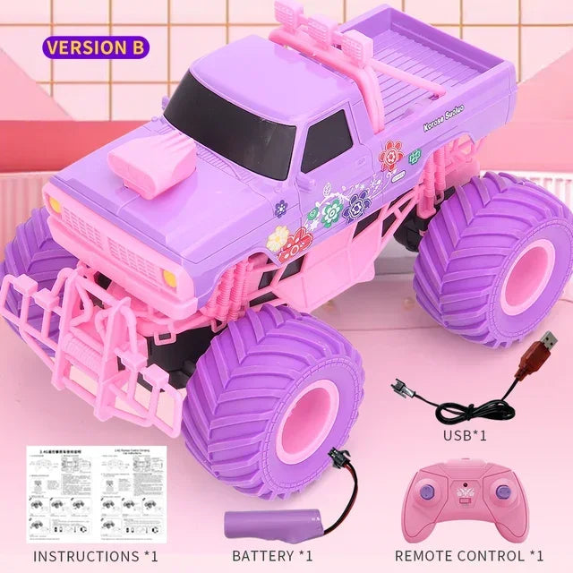 Voiture télécommandée rose 3 ans