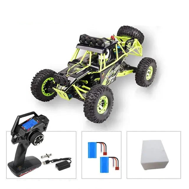 Buggy radiocommandé 1/12 tout terrain Voiture télécommandée Avec led - batterie x2