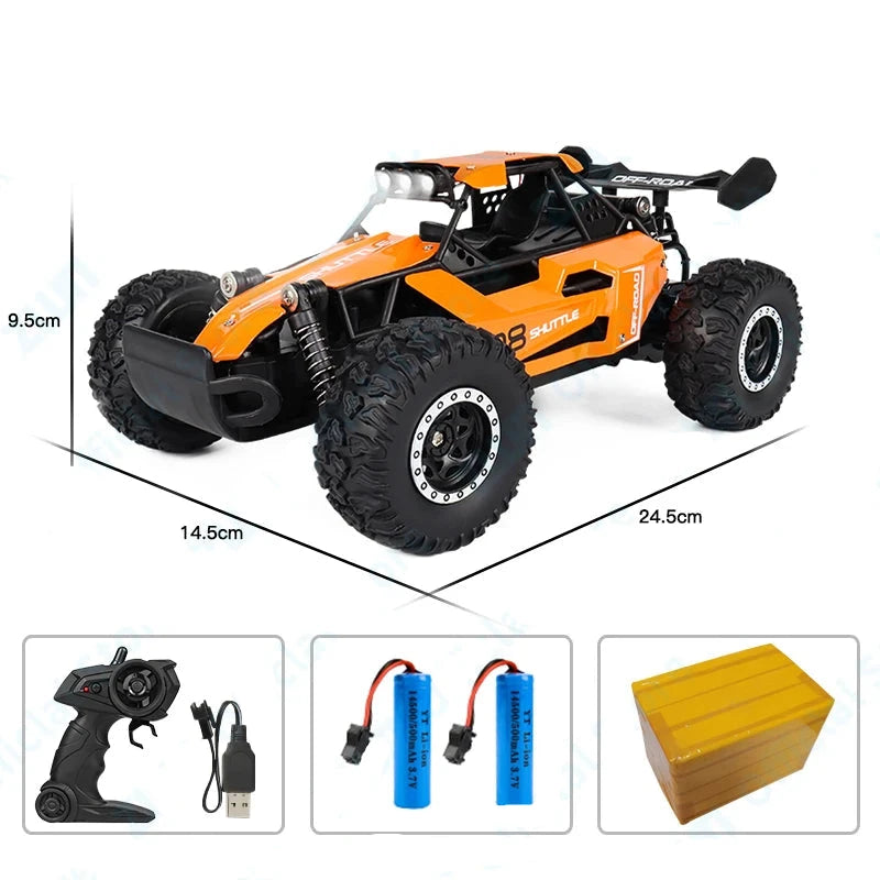 Buggy radiocommandé Voiture télécommandée Orange - batterie x2