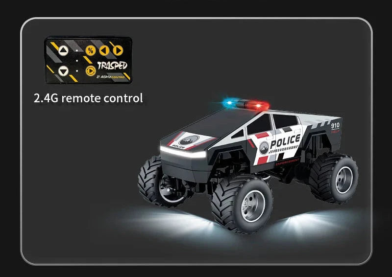 Jouet voiture de police télécommandée Voiture télécommandée 2