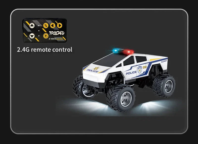 Jouet voiture de police télécommandée Voiture télécommandée 3
