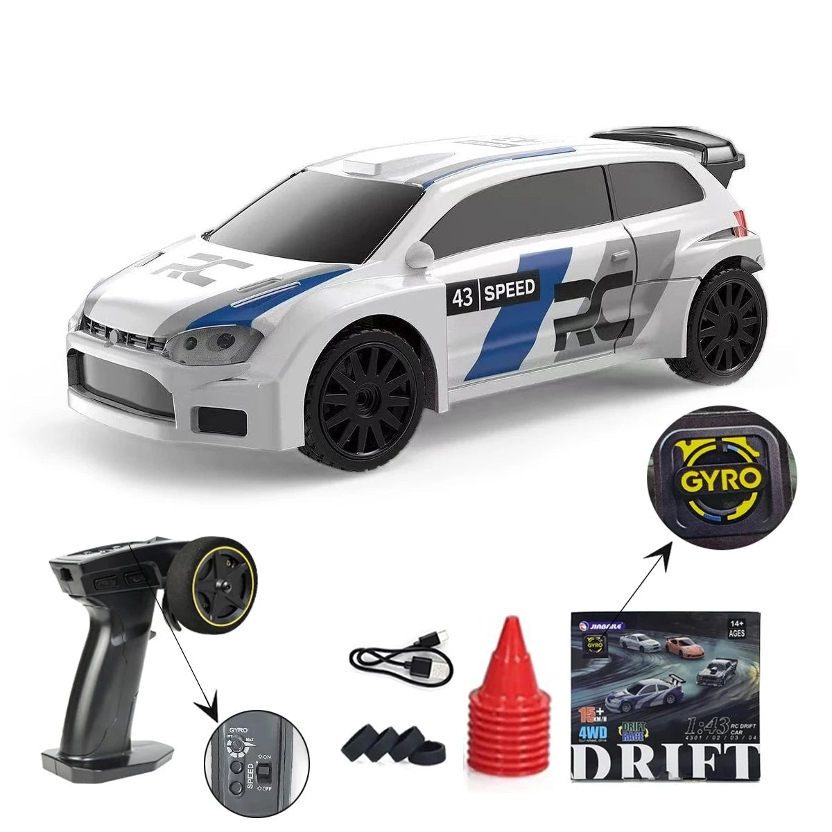 Mini voiture rc 1 43 Voiture télécommandée 10