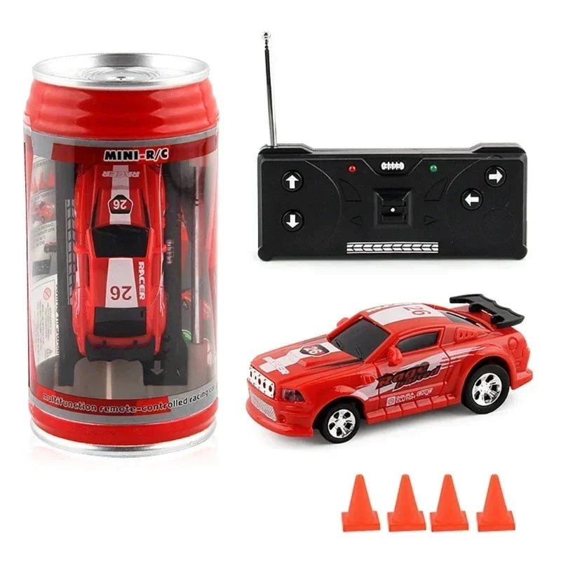 Mini voiture télécommandée canette Voiture télécommandée Rouge