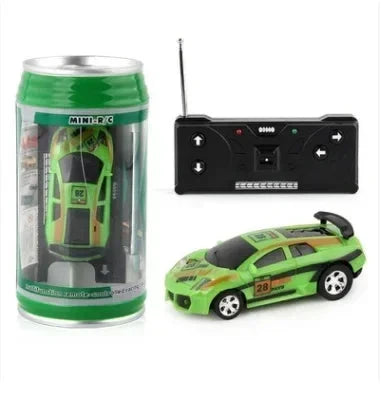 Mini voiture télécommandée canette Voiture télécommandée Vert