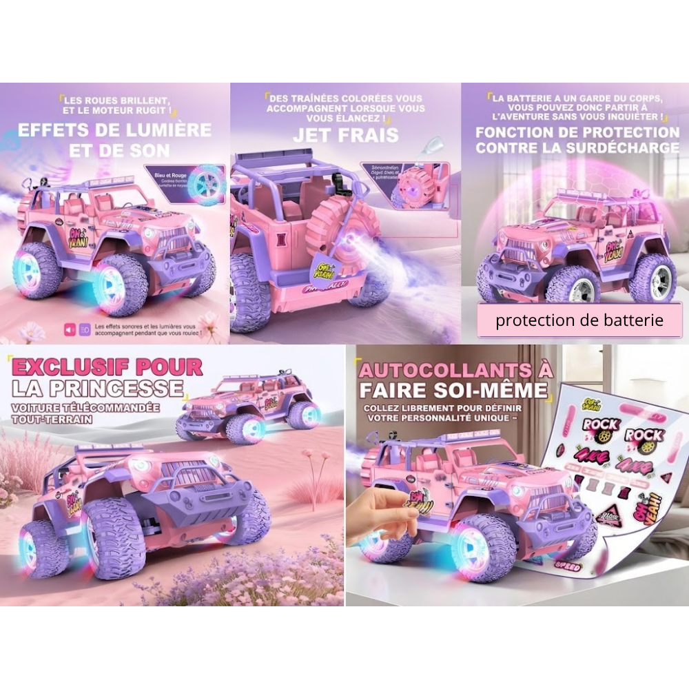 Voiture télécommandée 4 ans fille