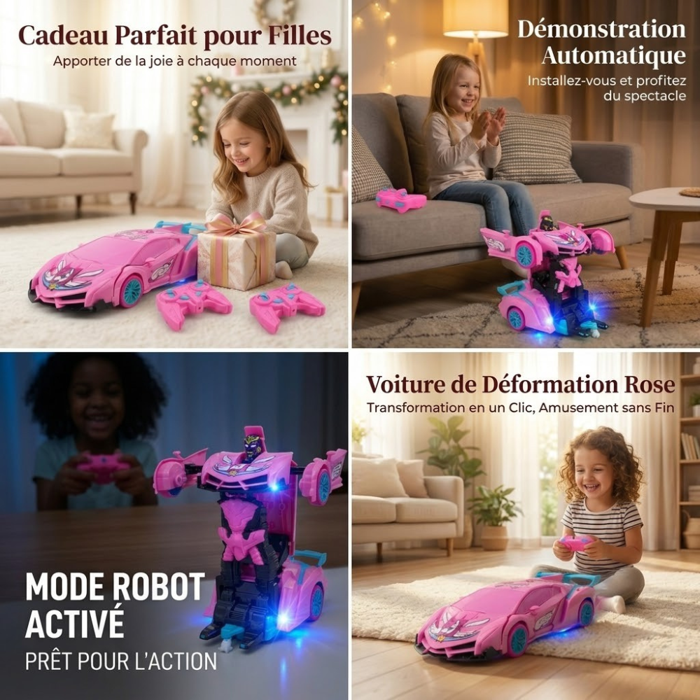 Voiture télécommandée enfant rose