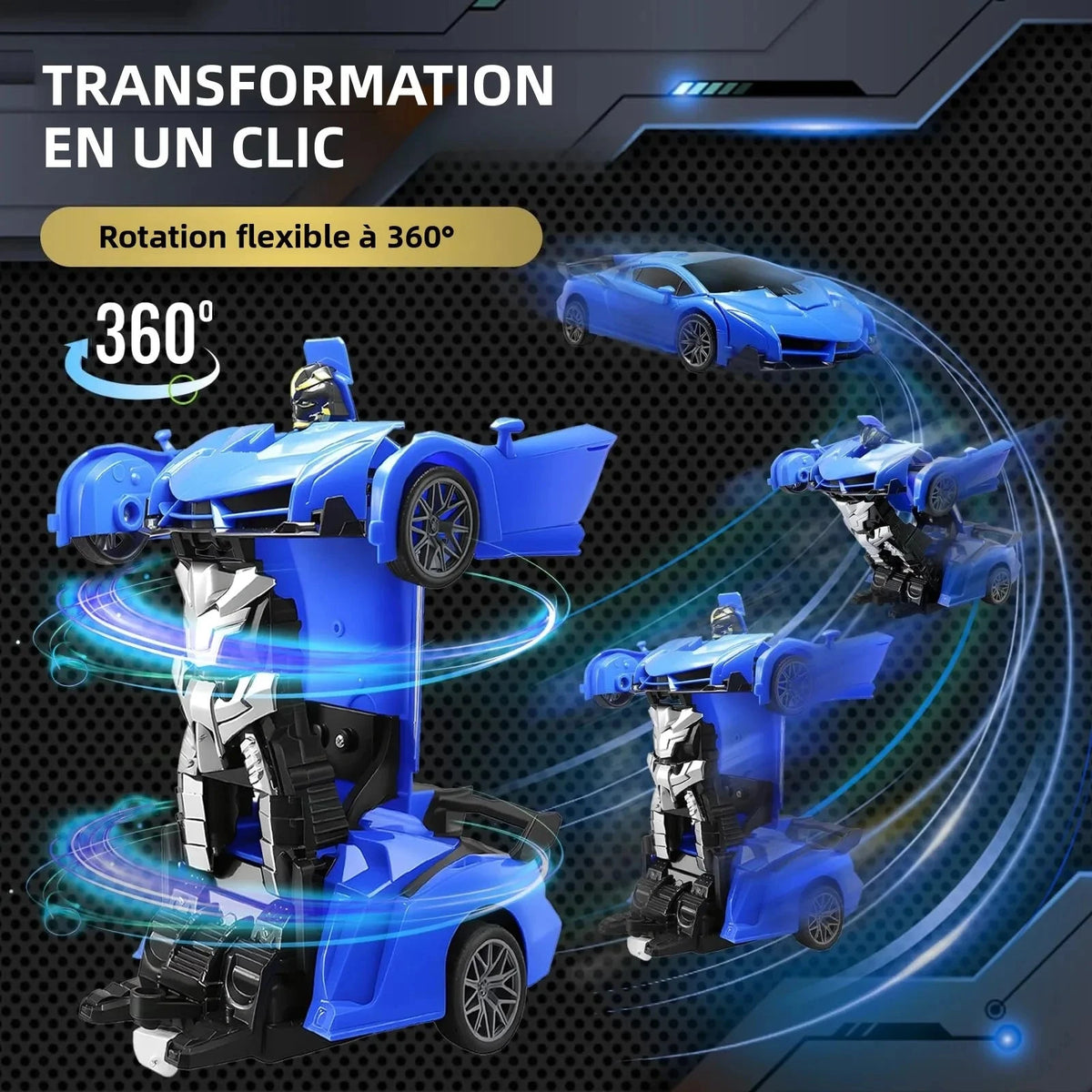 Robot voiture transformable et télécommande Voiture télécommandée
