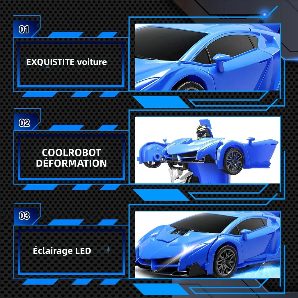 Robot voiture transformable et télécommande Voiture télécommandée