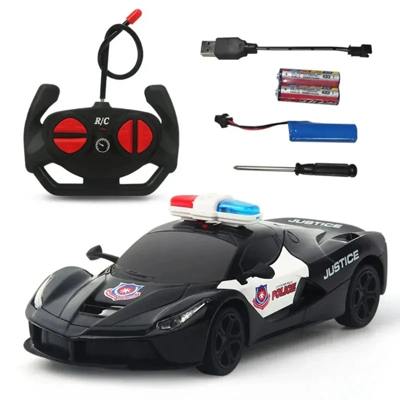 Voiture de course police télécommandée Voiture télécommandée A