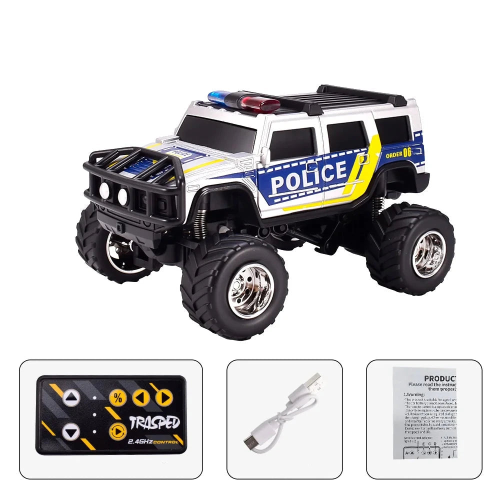 Voiture de police télécommandée Voiture télécommandée Argent