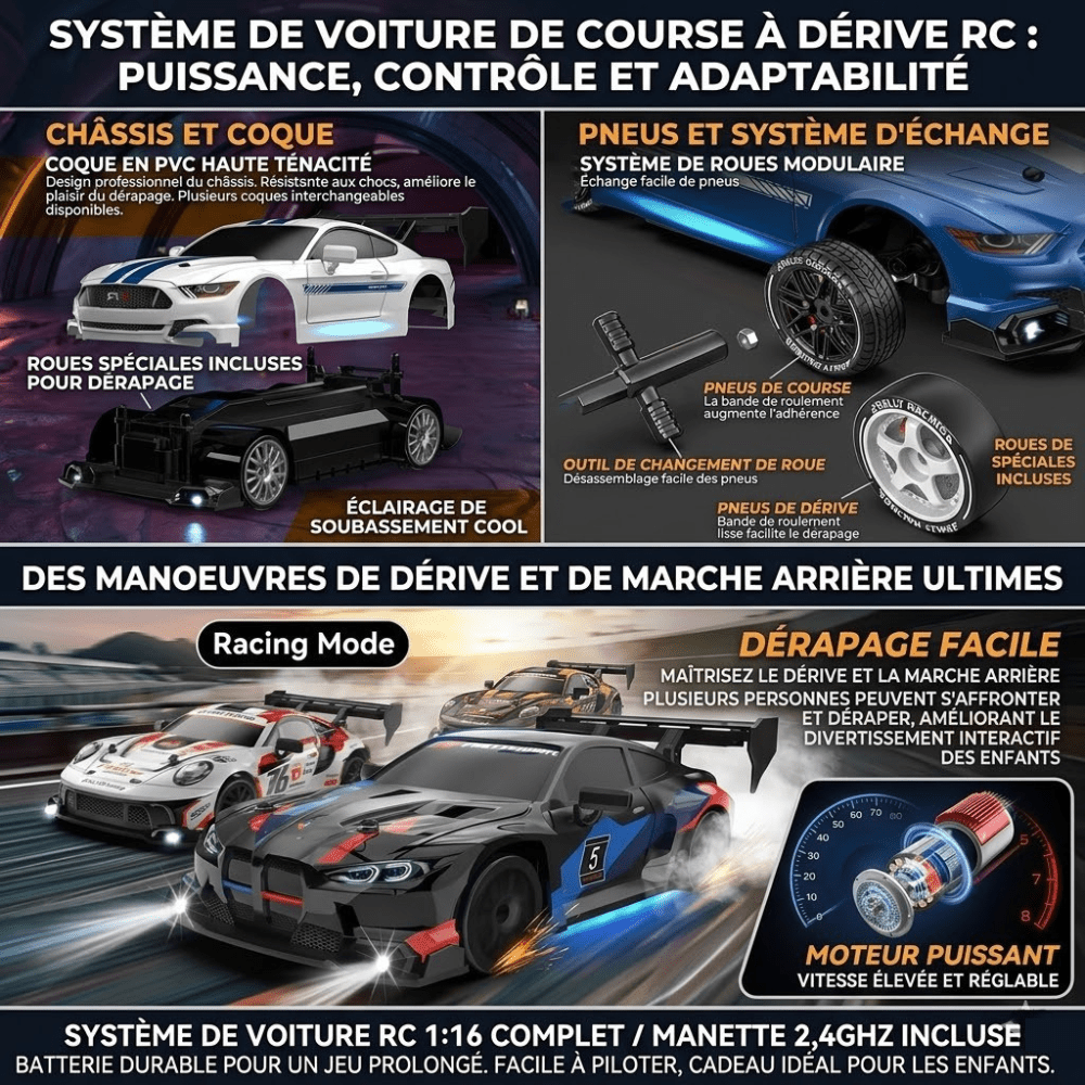 Voiture drift télécommandée Voiture télécommandée