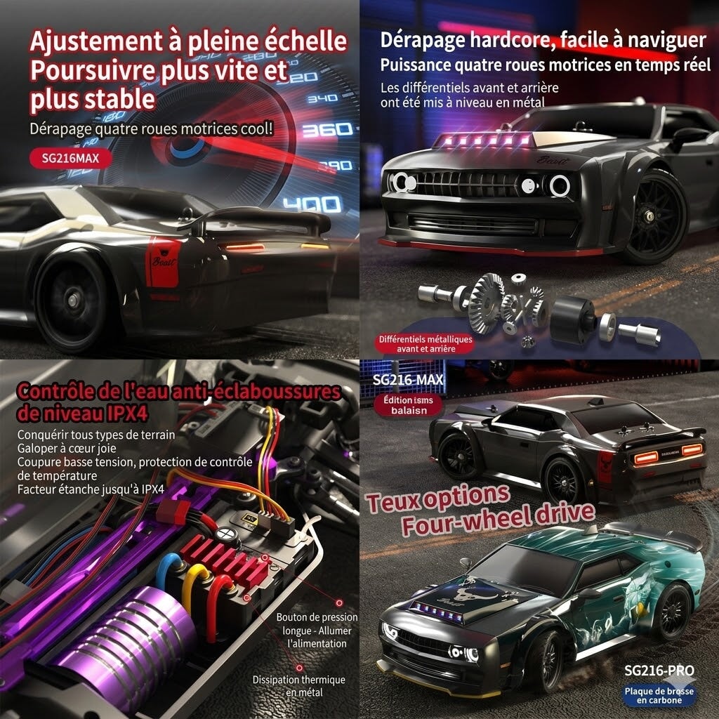 Voiture radiocommandée 4wd Voiture télécommandée