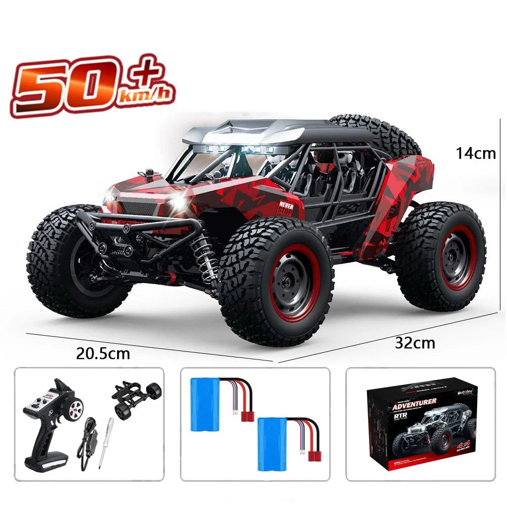 Voiture rc 50 km h Voiture télécommandée Rouge - batterie x2