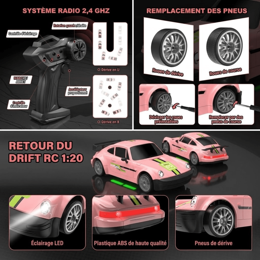 Voiture rc drift débutant Voiture télécommandée 