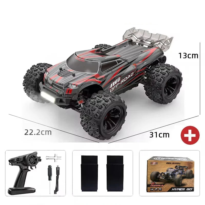 Voiture rc électrique 70 km h Voiture télécommandée Noir - batterie x2