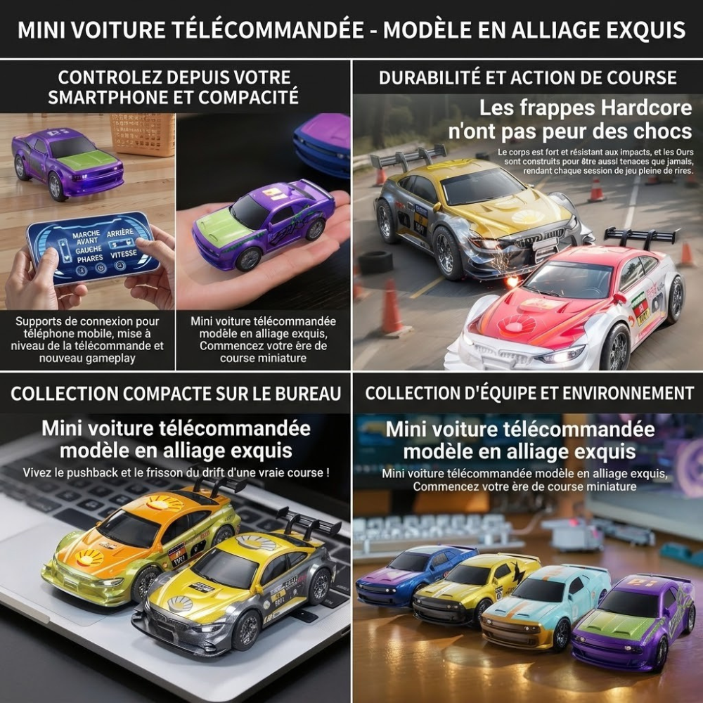 Voiture télécommandée 4 roues motrices Voiture télécommandée