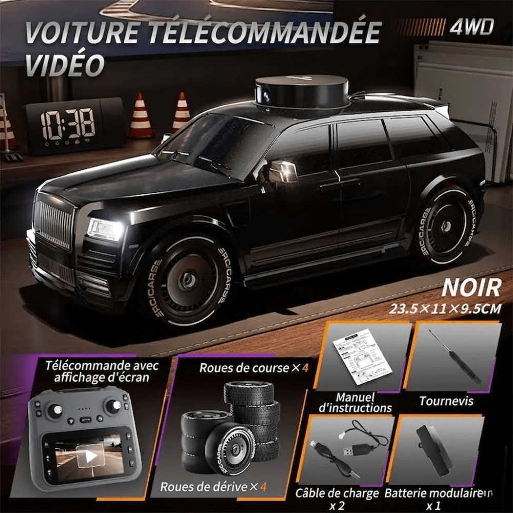 Voiture télécommandée fpv Voiture télécommandée Noir