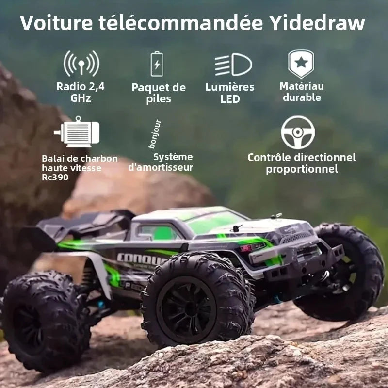 Voiture télécommandée tout terrain solide 1/16 Voiture télécommandée